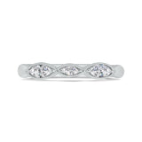 18 Kt White Gold Carizza Boutique Bridal Wedding Band