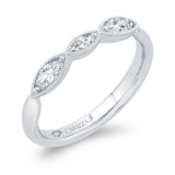 18 Kt White Gold Carizza Boutique Bridal Wedding Band