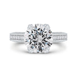 18 Kt White Gold Carizza Bridal Engagement Ring