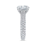 18 Kt White Gold Carizza Bridal Engagement Ring