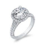 18 Kt White Gold Carizza Boutique Bridal Engagement Ring