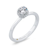 14 Kt White Gold Carizza Bridal Engagement Ring
