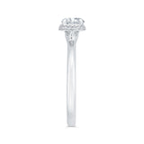14 Kt White Gold Carizza Bridal Engagement Ring