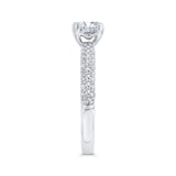 14 Kt White Gold Carizza Bridal Engagement Ring