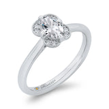 14 Kt White Gold Carizza Bridal Engagement Ring