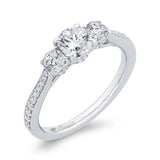 14 Kt White Gold Carizza Bridal Engagement Ring