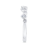 14 Kt White Gold Carizza Bridal Wedding Band