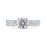 14 Kt White Gold Carizza Bridal Engagement Ring