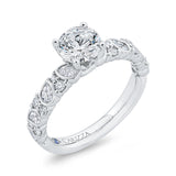 14 Kt White Gold Carizza Bridal Engagement Ring