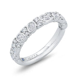 14 Kt White Gold Carizza Bridal Wedding Band
