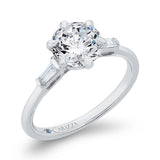 14 Kt White Gold Carizza Bridal Engagement Ring