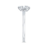 14 Kt White Gold Carizza Bridal Engagement Ring
