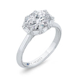 14 Kt White Gold Carizza Bridal Engagement Ring