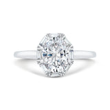 14 Kt White Gold Carizza Bridal Engagement Ring