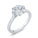 14 Kt White Gold Carizza Bridal Engagement Ring