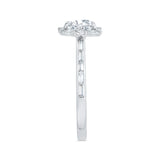 14 Kt White Gold Carizza Bridal Engagement Ring