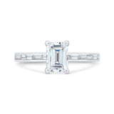 14 Kt White Gold Carizza Bridal Engagement Ring
