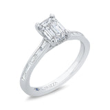 14 Kt White Gold Carizza Bridal Engagement Ring