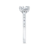 14 Kt White Gold Carizza Bridal Engagement Ring