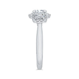 14 Kt White Gold Carizza Bridal Engagement Ring