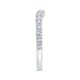 14 Kt White Gold Carizza Bridal Wedding Band