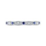14 Kt White Gold Carizza Bridal Wedding Band