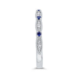 14 Kt White Gold Carizza Bridal Wedding Band