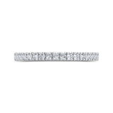 14 Kt White Gold Carizza Bridal Wedding Band