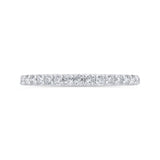 14 Kt White Gold Carizza Bridal Wedding Band
