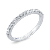14 Kt White Gold Carizza Bridal Wedding Band