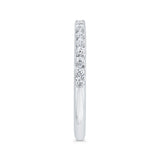 14 Kt White Gold Carizza Bridal Wedding Band