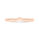 14 Kt Rose Gold Carizza Bridal Wedding Band