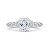 14 Kt White Gold Carizza Bridal Engagement Ring