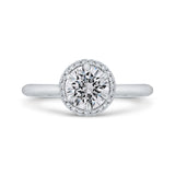 14 Kt White Gold Carizza Bridal Engagement Ring