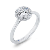 14 Kt White Gold Carizza Bridal Engagement Ring
