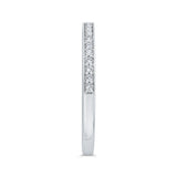 14 Kt White Gold Carizza Bridal Wedding Band