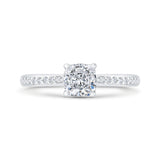 14 Kt White Gold Carizza Bridal Engagement Ring