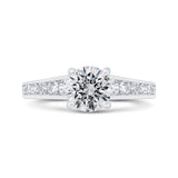 14 Kt White Gold Carizza Bridal Engagement Ring