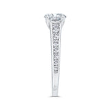 14 Kt White Gold Carizza Bridal Engagement Ring