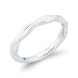14 Kt White Gold Carizza Bridal Wedding Band