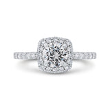 14 Kt White Gold Carizza Bridal Engagement Ring