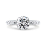 14 Kt White Gold Carizza Bridal Engagement Ring