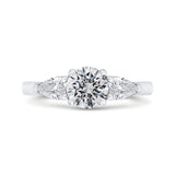 14 Kt Rose & White Gold Carizza Bridal Engagement Ring