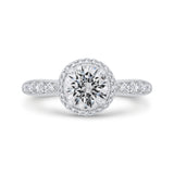 14 Kt White Gold Carizza Bridal Engagement Ring