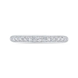 14 Kt White Gold Carizza Bridal Wedding Band