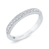 14 Kt White Gold Carizza Bridal Wedding Band