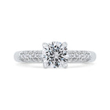 14 Kt White Gold Carizza Bridal Engagement Ring