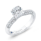14 Kt White Gold Carizza Bridal Engagement Ring
