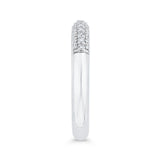 14 Kt White Gold Carizza Bridal Wedding Band