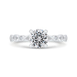 14 Kt White Gold Carizza Bridal Engagement Ring